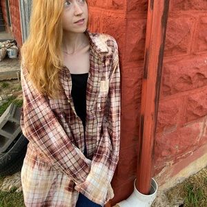 Fall flannel bleached custom